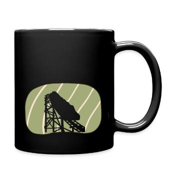 Rummel Achterbahn Riesenrad - Tasse einfarbig - Schwarz - Rechts