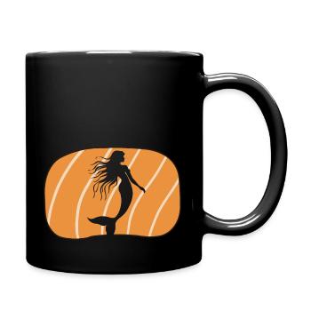 Aileron de créature mythique de sirène - Mug uni - noir - Droite