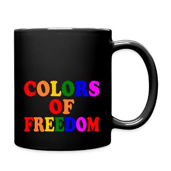 Colors of freedom - Full Colour Mug - black - Right