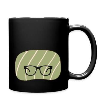 Leseratte Literatur - Tasse einfarbig - Schwarz - Rechts