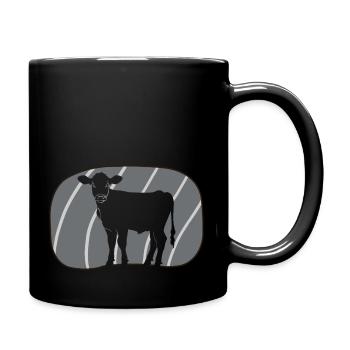 Vegan Fleisch Pflanzlich - Tasse einfarbig - Schwarz - Rechts