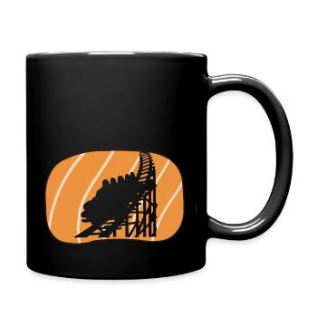 Fairground, Ferris wheel, funfair - Full Colour Mug - black - Right