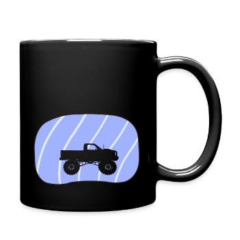 Monster Truck Off-Road Conducteur Tout-Terrain - Mug uni - noir - Droite