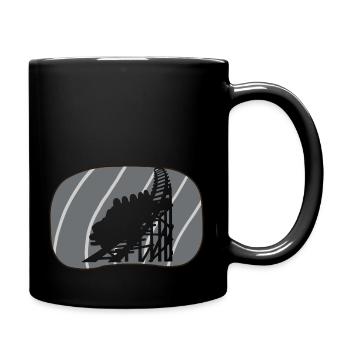 Roller coaster carnival funfair - Full Colour Mug - black - Right