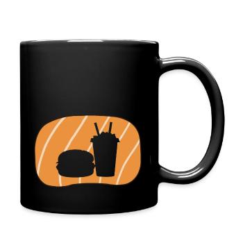 Food Truck Meal - Full Colour Mug - black - Right