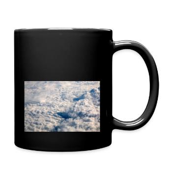 Formations nuageuses et Alpes près de la Zugspitze - Mug uni - noir - Droite