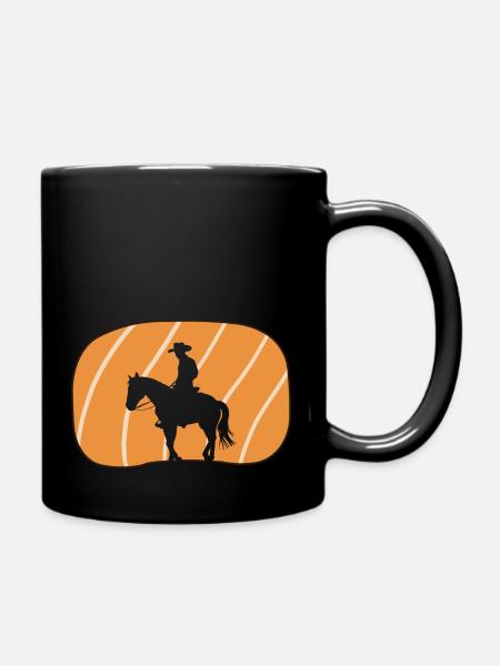 Cowboy Ranch - Tasse einfarbig - Schwarz