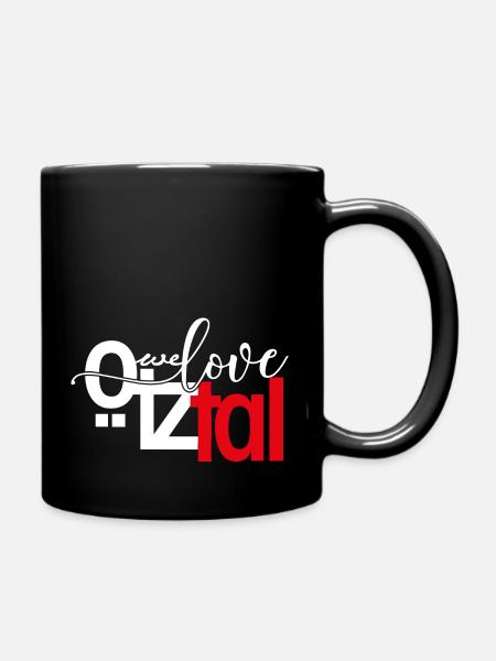 We Love Oetztal - Tasse einfarbig - Schwarz