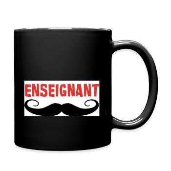 ENSEIGNANT - Mug uni - noir - Droite