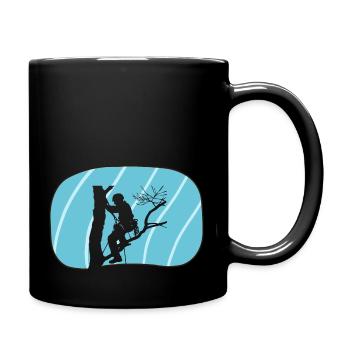 Baumklettern Aufstieg Ausrüstung - Tasse einfarbig - Schwarz - Rechts