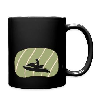 Sports nautiques Jet Ski Bateau à moteur - Mug uni - noir - Droite