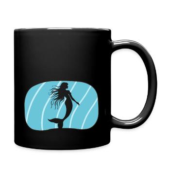 Mermaid Mythical Creature - Full Colour Mug - black - Right