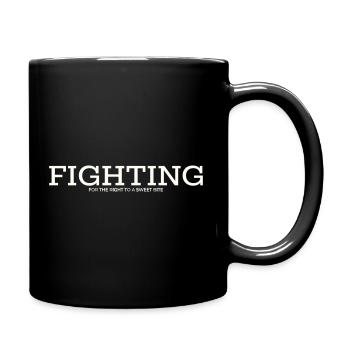 SE BATTRE POUR LE DROIT À UNE BOUCHÉE SUCRÉE - Mug uni - noir - Droite