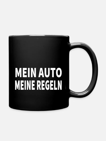 Auto - Tasse einfarbig - Schwarz