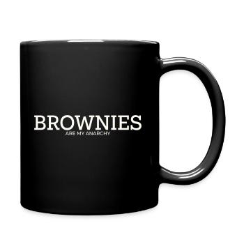 BROWNIES ARE MY ANARCHY - Full Colour Mug - black - Right