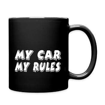 Voiture - Mug uni - noir - Droite