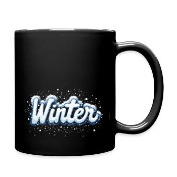 WINTER - Tasse einfarbig - Schwarz - Rechts