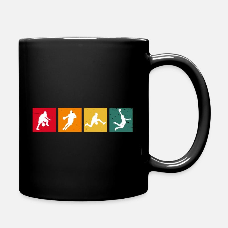 Basketball Basketball Joueur de basket-ball Evolution - Mug uni - noir