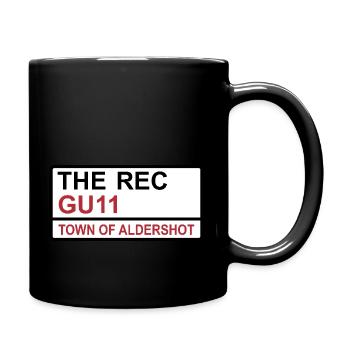 Aldershot Town The Rec Iconic Street Sign - Full Colour Mug - black - Right