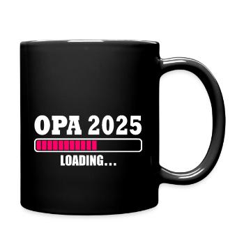 Opa 2025 - Tasse einfarbig - Schwarz - Rechts