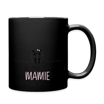 Je vais être mamie - Mug uni - noir - Droite