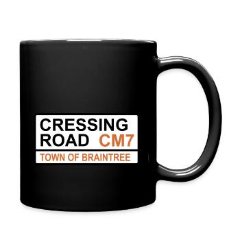 Braintree Cressing Road Iconic Street Sign - Full Colour Mug - black - Right