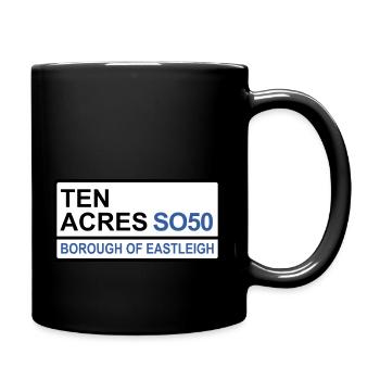 Eastleigh Ten Acres Iconic Street Sign - Full Colour Mug - black - Right