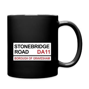 Ebbsfleet, Northfleet Stonebridge Road Iconic Stre - Full Colour Mug - black - Right