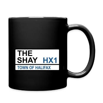 Halifax Town The Shay Iconic Street Sign - Full Colour Mug - black - Right