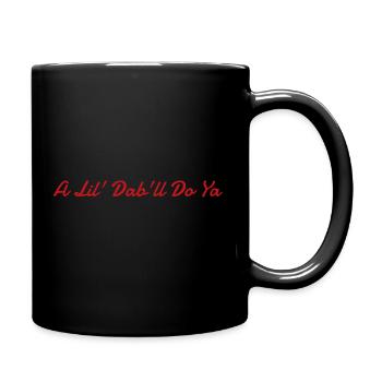 Ein kleiner Klecks wird es tun - Tasse einfarbig - Schwarz - Rechts