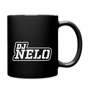 DJ Nelo - Outline White - Tasse einfarbig - Schwarz - Rechts