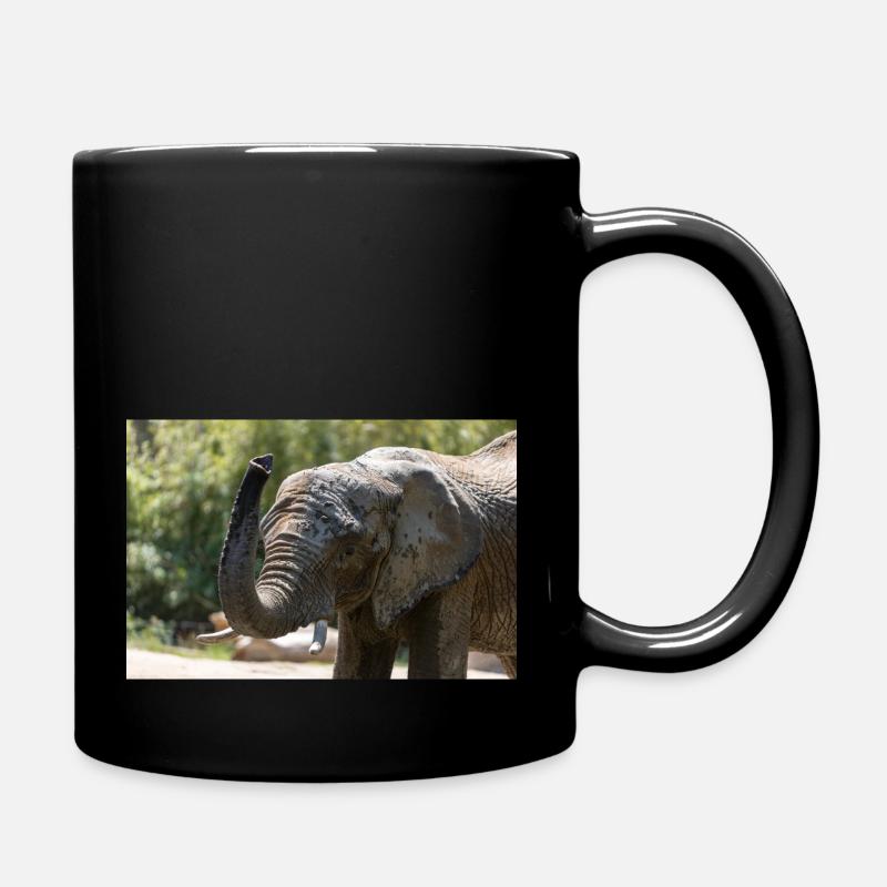 Ich habe ein dickes Fell - Tasse einfarbig - Schwarz
