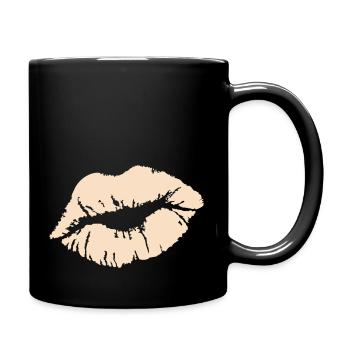 kuss - Tasse einfarbig - Schwarz - Rechts