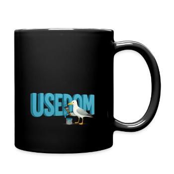 Une mouette peint magnifiquement Usedom - Mug uni - noir - Droite
