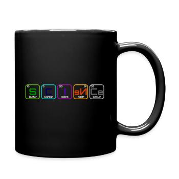 "Science" avec les élements - Mug uni - noir - Droite