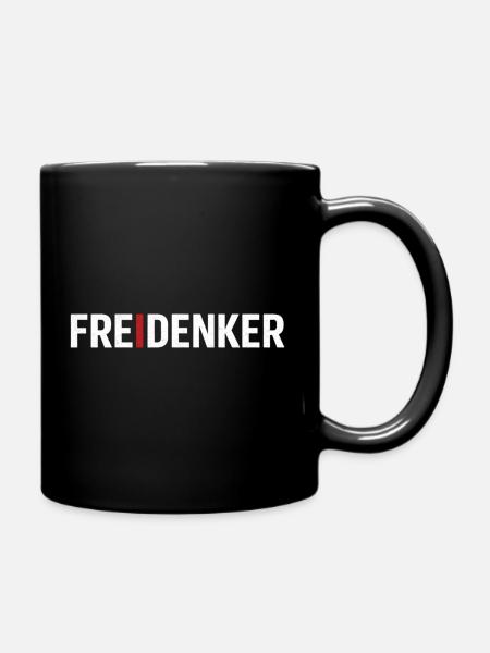 Libre-penseurs – Déclaration typographique forte - Mug uni - noir