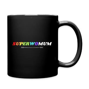 Superwoman Super Woman - Full Colour Mug - black - Right