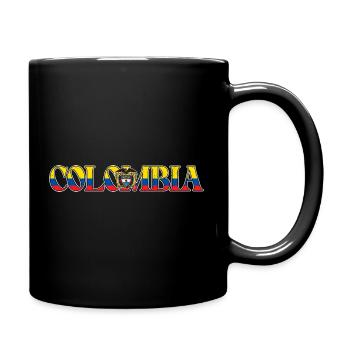 Colombian Flag Colombia Love - Full Colour Mug - black - Right