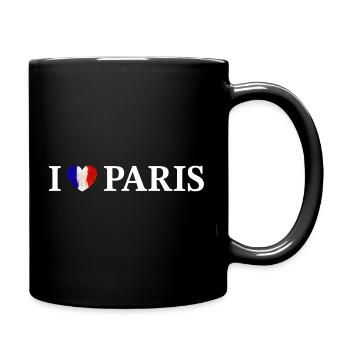 I love Paris France - Full Colour Mug - black - Right