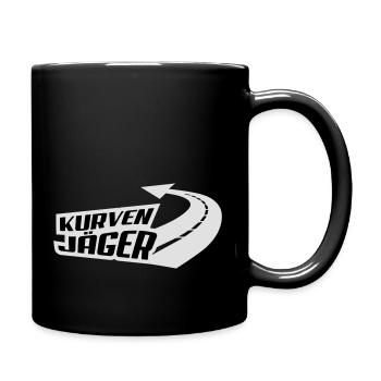Kurvenjäger - Tasse einfarbig - Schwarz - Rechts