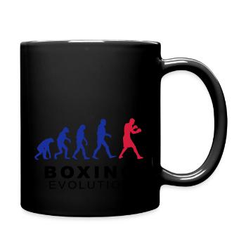 Boxing evolution - Tasse einfarbig - Schwarz - Rechts