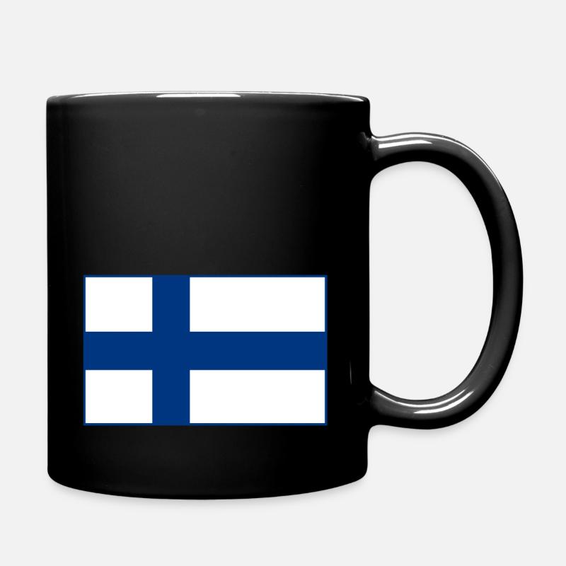 Drapeau de la Finlande - Mug uni - noir