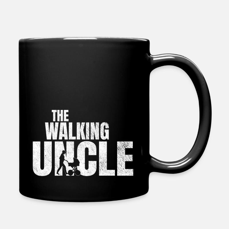 the walking uncle | onkel | patenonkel - Tasse einfarbig - Schwarz