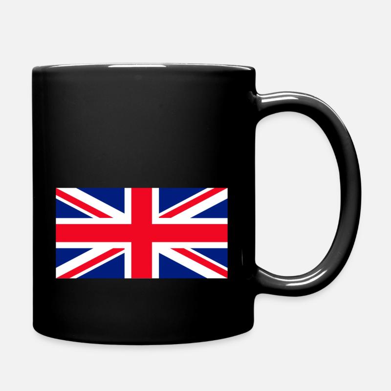 UK Flag,London Flagan - Full Colour Mug - black
