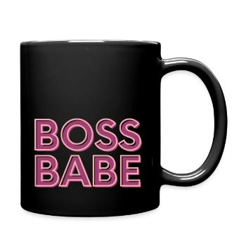 Boss Babe - Tasse einfarbig - Schwarz - Rechts