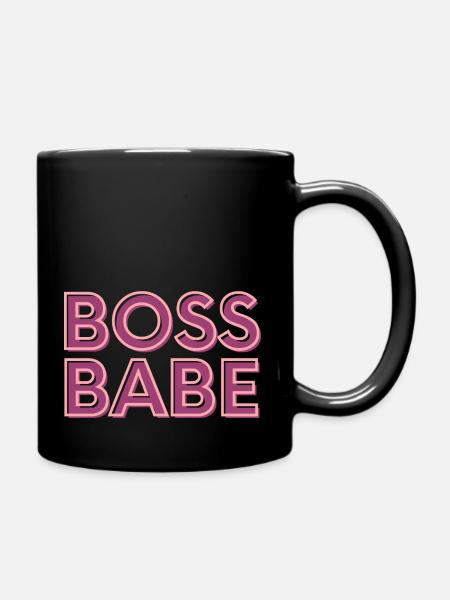 Boss Babe - Tasse einfarbig - Schwarz