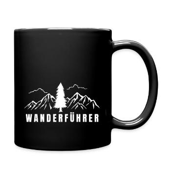 Wanderführer Wanderung Wandertour 2021 Wanderer - Tasse einfarbig - Schwarz - Rechts