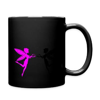 elfen - Tasse einfarbig - Schwarz - Rechts
