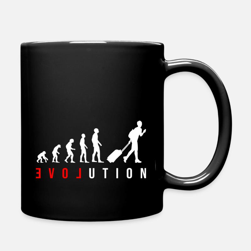 Evolution LOVE Tour du monde Filles Femmes Voyage - Mug uni - noir