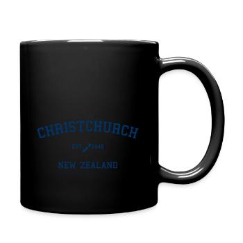 Christchurch - New Zealand - Kiwi - Maori Aotearoa - Tasse einfarbig - Schwarz - Rechts